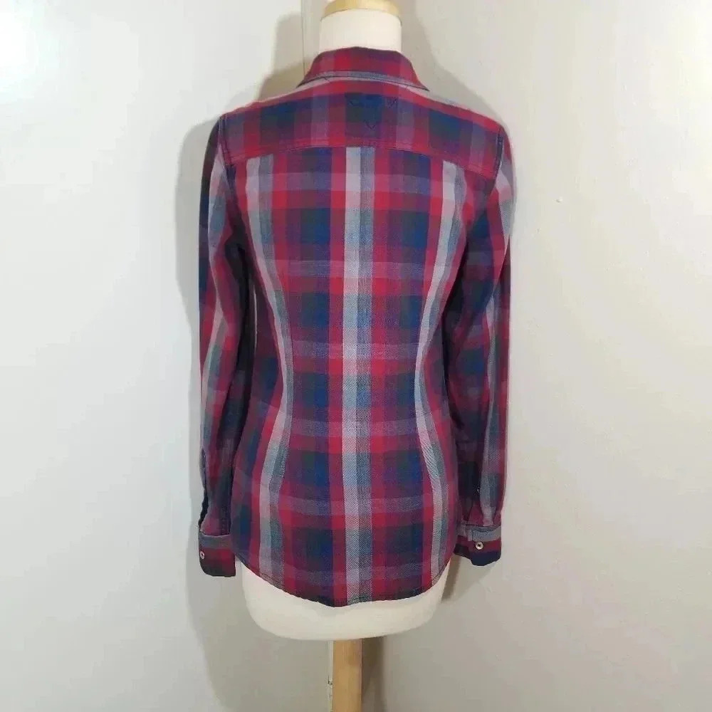 {Tommy Hilfiger} Plaid Button Down Shirt - Picture 3 of 14